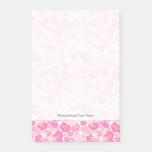 Achtergrond met hart post-it® notes (Voorkant)