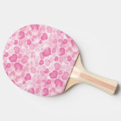 Achtergrond met hart tafeltennisbatje (Zijkant)