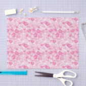 Achtergrond met hart tissuepapier (Craft)
