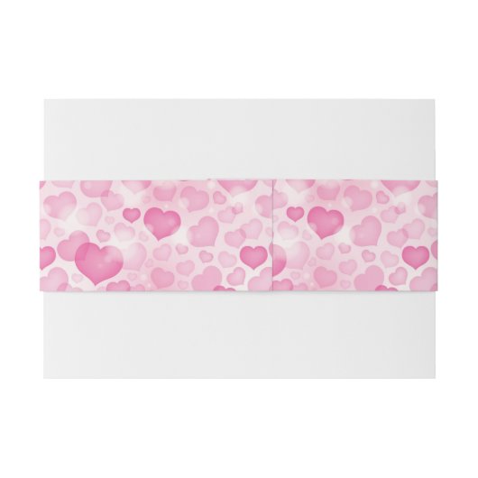 Achtergrond met hart uitnodigingen wikkel (Achterkant Voorbeeld)