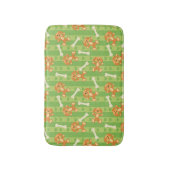 achtergrond met honden en botten badmat (Voorkant Verticaal)