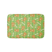 achtergrond met honden en botten badmat (Voorkant)