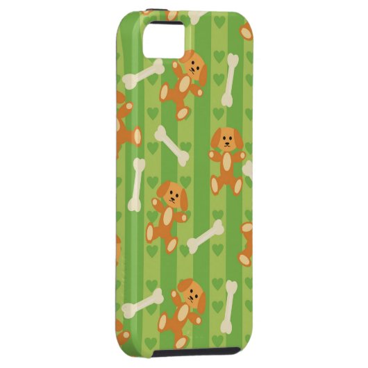 achtergrond met honden en botten Case-Mate iPhone case (Back/Rechts)