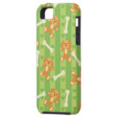 achtergrond met honden en botten Case-Mate iPhone case (Achterkant Links)