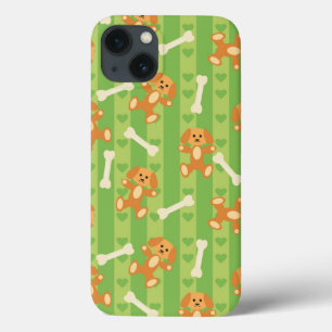 achtergrond met honden en botten Case-Mate iPhone case