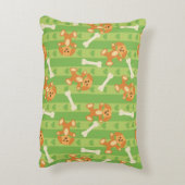 achtergrond met honden en botten decoratief kussen (Achterkant (Verticaal))