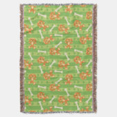 achtergrond met honden en botten deken (Voorkant Verticaal)