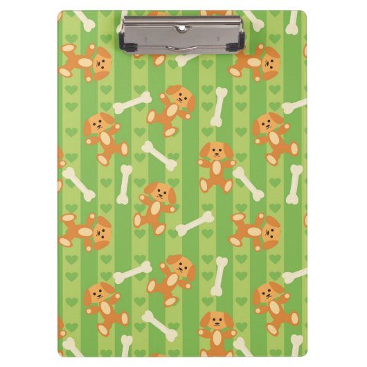 achtergrond met honden en botten klembord (Voorkant)