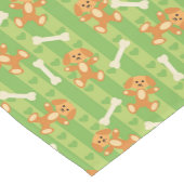 achtergrond met honden en botten korte tafelloper (Hoek)