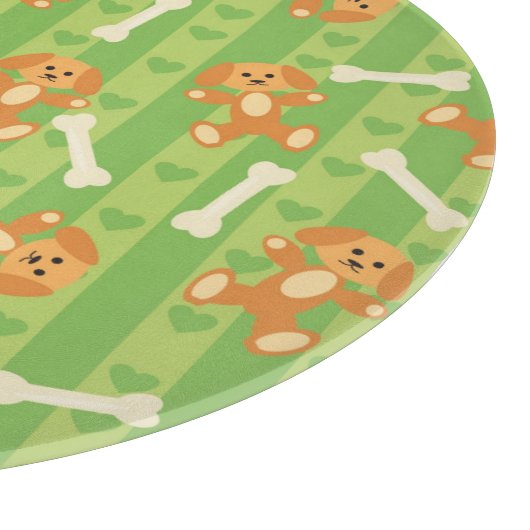 achtergrond met honden en botten snijplank (Hoek)