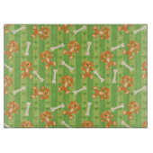 achtergrond met honden en botten snijplank (Voorkant)