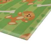 achtergrond met honden en botten snijplank (Hoek)