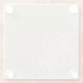 Achtergrond met kant-en-klaar glazen onderzetter (Achterkant)