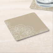 Achtergrond met kant-en-klaar kartonnen onderzetters (Schuin)