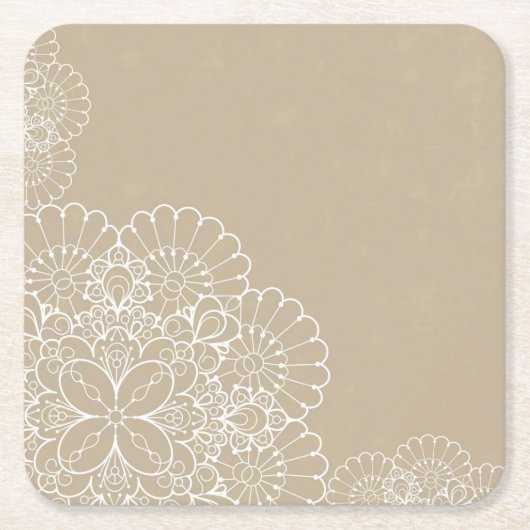 Achtergrond met kant-en-klaar kartonnen onderzetters (Voorkant)