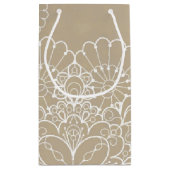 Achtergrond met kant-en-klaar klein cadeauzakje (Achterkant)