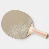 Achtergrond met kant-en-klaar tafeltennisbatje (Zijkant)