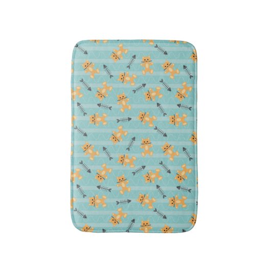 achtergrond met katten badmat (Voorkant Verticaal)