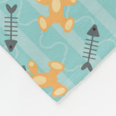 achtergrond met katten fleece deken (Hoek)