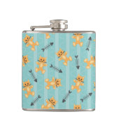 achtergrond met katten heupfles (Voorkant)