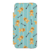 achtergrond met katten incipio iPhone portemonnee hoesje (Voorkant Agenda)