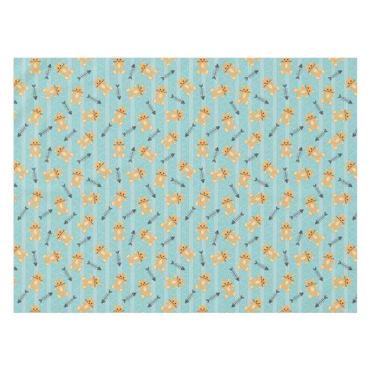 achtergrond met katten tafelkleed (Voorkant (Horizontaal))