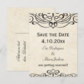  achtergrond met Keltisch patroon Aankondigingskaart (Voorkant / Achterkant)