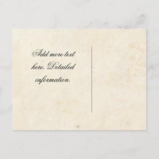  achtergrond met Keltisch patroon Aankondigingskaart (Achterkant)