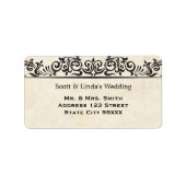  achtergrond met Keltisch patroon Etiket (Voorkant)