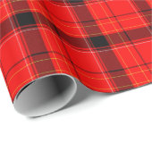 Achtergrond met Kerstmis van Tartan Red Pset Cadeaupapier (Rol Hoek)