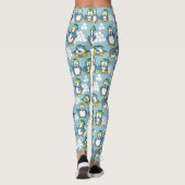Achtergrond met kleine pinguïns leggings (Achterkant)