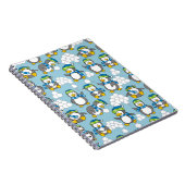 Achtergrond met kleine pinguïns notitieboek (Rechterzijde)