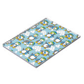 Achtergrond met kleine pinguïns notitieboek (Linkerzijde)