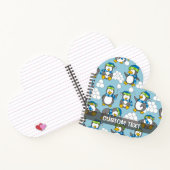 Achtergrond met kleine pinguïns notitieboek (Binnen)
