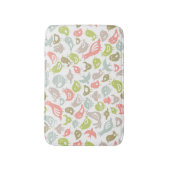 achtergrond met kleurrijke siervogels badmat (Voorkant Verticaal)