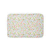 achtergrond met kleurrijke siervogels badmat (Voorkant)