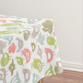 achtergrond met kleurrijke siervogels tafelkleed (Voorbeeld)