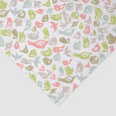 achtergrond met kleurrijke siervogels tissuepapier (Detail)