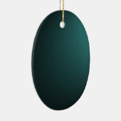 Achtergrond met laag licht - Blauwgroen Keramisch Ornament (Rechts)