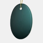 Achtergrond met laag licht - Blauwgroen Keramisch Ornament (Links)