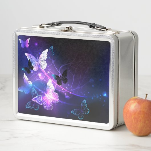 Achtergrond met nachtvliegen (In situ)