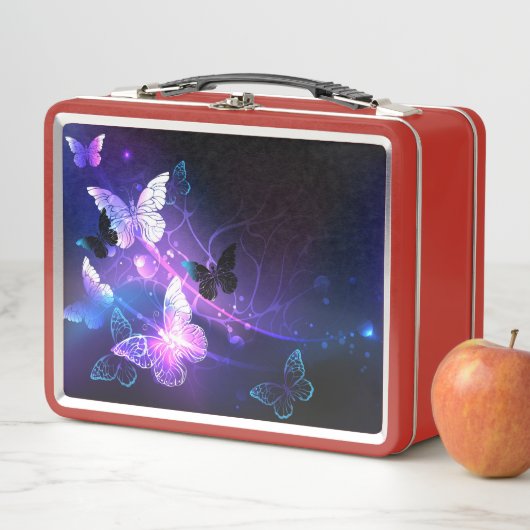 Achtergrond met nachtvliegen (In situ)