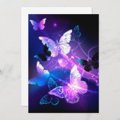 Achtergrond met nachtvliegen aankondiging (Voorkant / Achterkant)