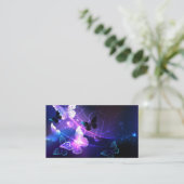 Achtergrond met nachtvliegen advieskaart (Staand voorkant)