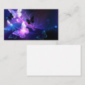 Achtergrond met nachtvliegen advieskaart (Voorkant / Achterkant)