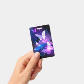 Achtergrond met nachtvliegen badge (Handheld)