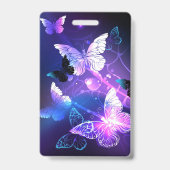 Achtergrond met nachtvliegen badge (Back)