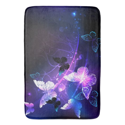 Achtergrond met nachtvliegen badmat (Voorkant Verticaal)