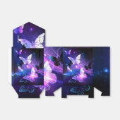 Achtergrond met nachtvliegen bedankdoosjes (Uitgevouwen)