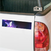 Achtergrond met nachtvliegen bumpersticker (Op Truck)